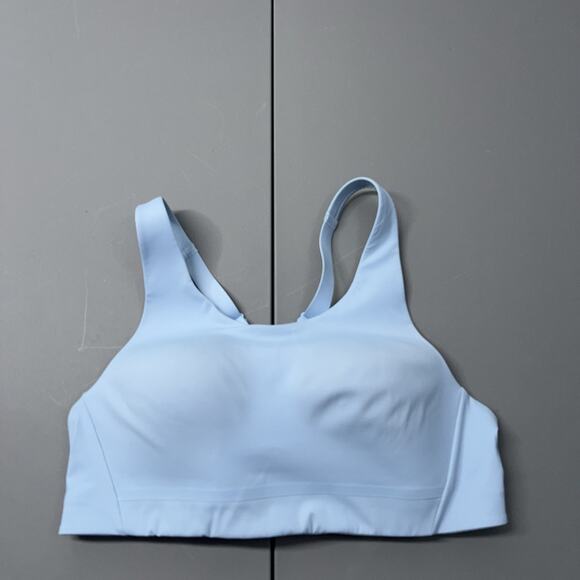 Athleta Advance Sports Bra B-G Women's 36B Oasis Blue Hook Back Racer Back - Picture 3 of 10